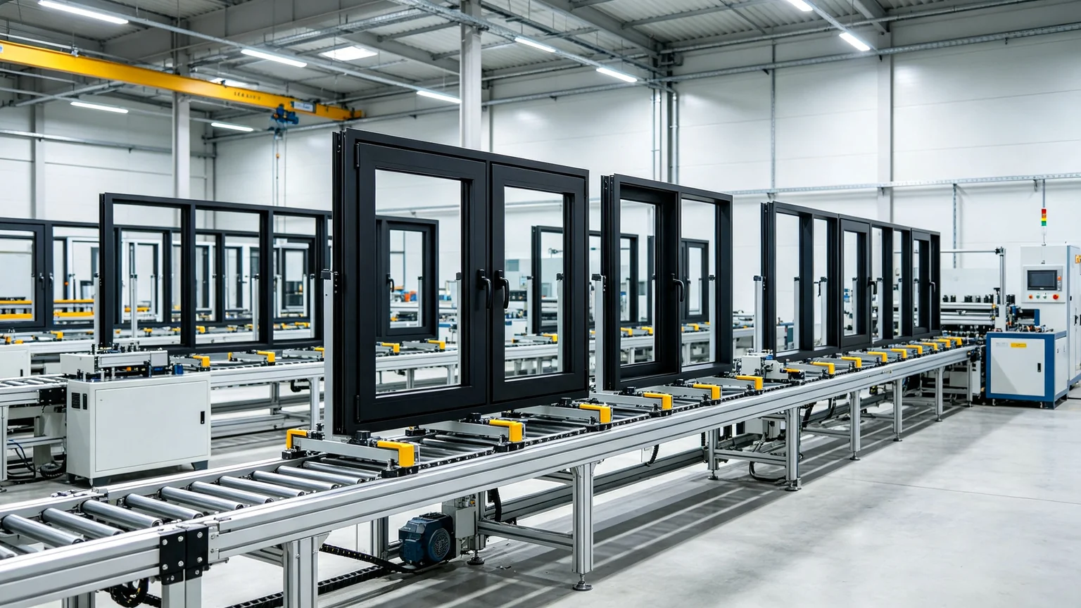 Aluminum casement window production quality factory assembly line — Starveil Build