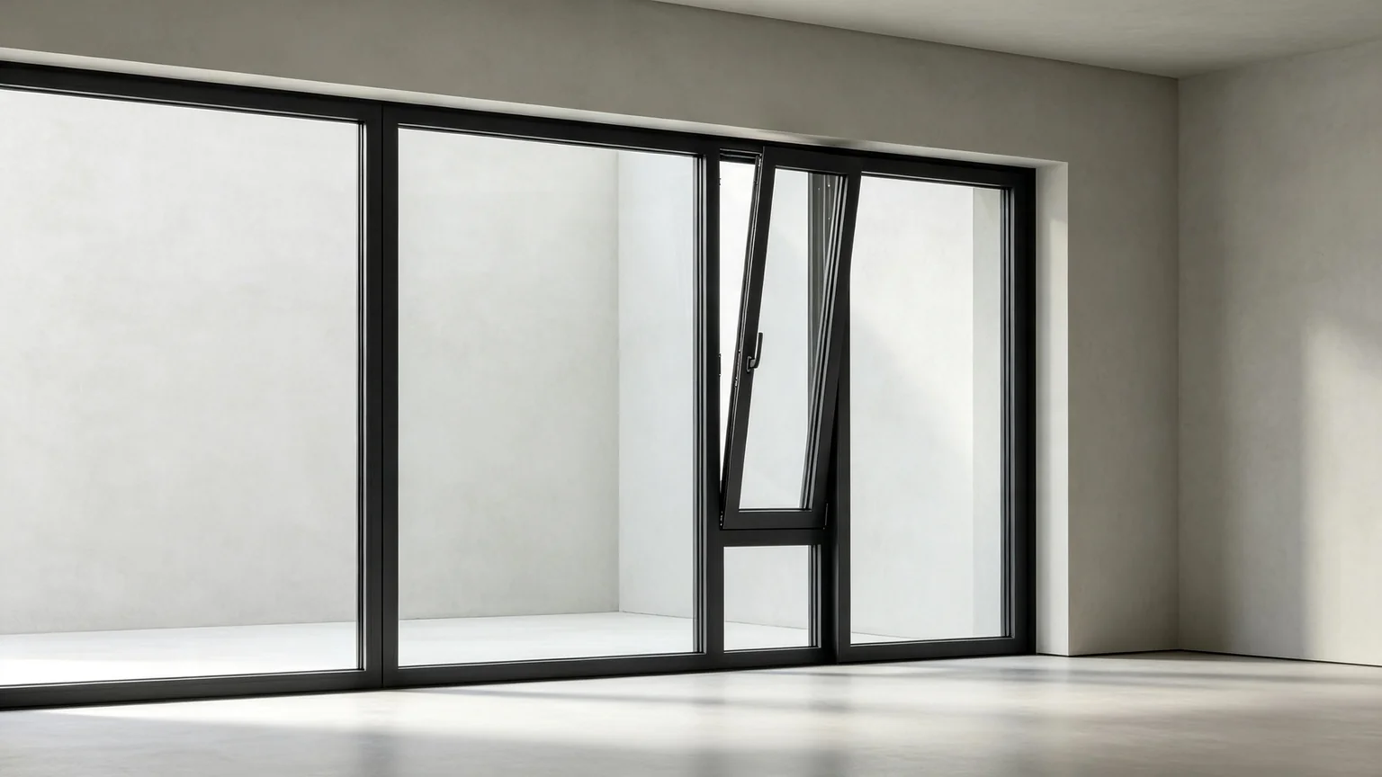 Aluminum tilt and turn window in full inward opening mode for easy cleaning and maintenance in high-rise residential buildings — Starveil Build
