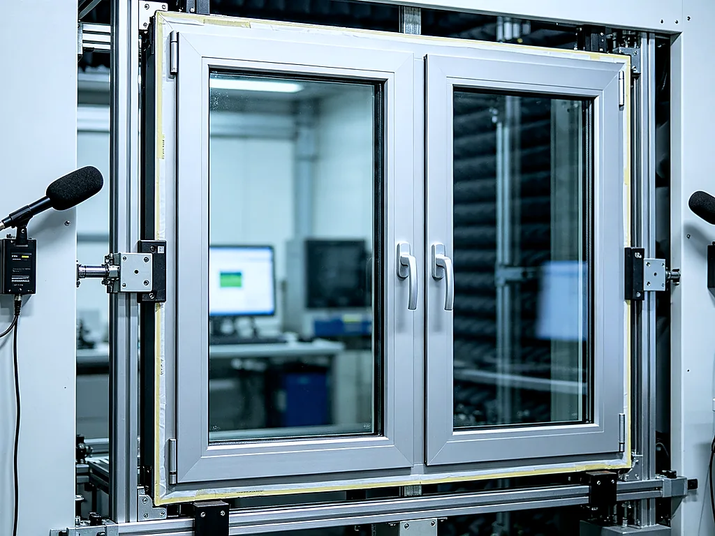 Acoustic Lab Performance Testing — ISO 10140-2 laboratory acoustic testing, sound reduction index measurement, Rw(C...