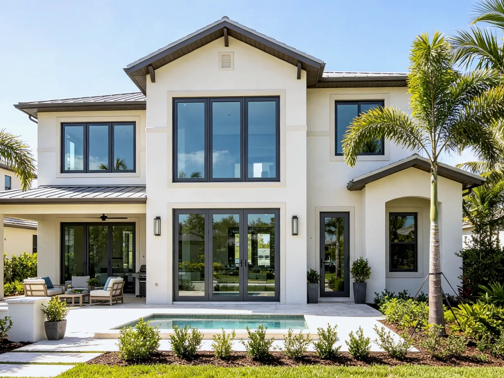 Florida Residential Hurricane Project — Completed hurricane impact window installation, Florida HVHZ coastal residential — Starveil Build
