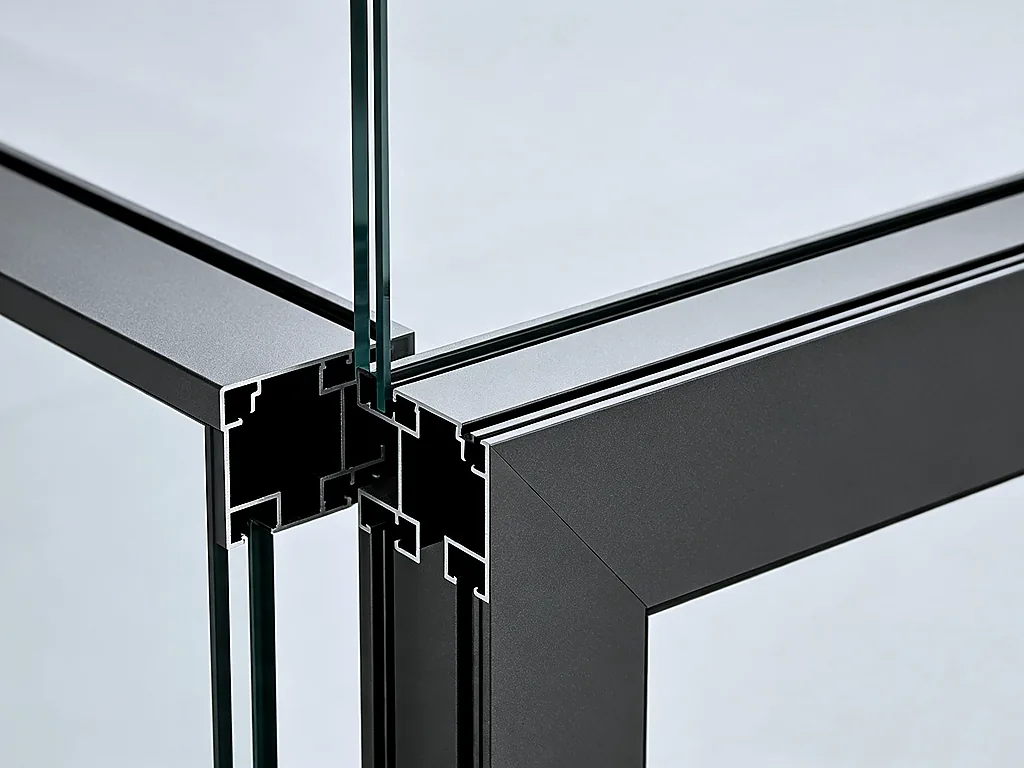 Ultra-Slim Frame Profile — Minimal 26mm visible aluminum frame, concealed drainage, thermal break design, m...