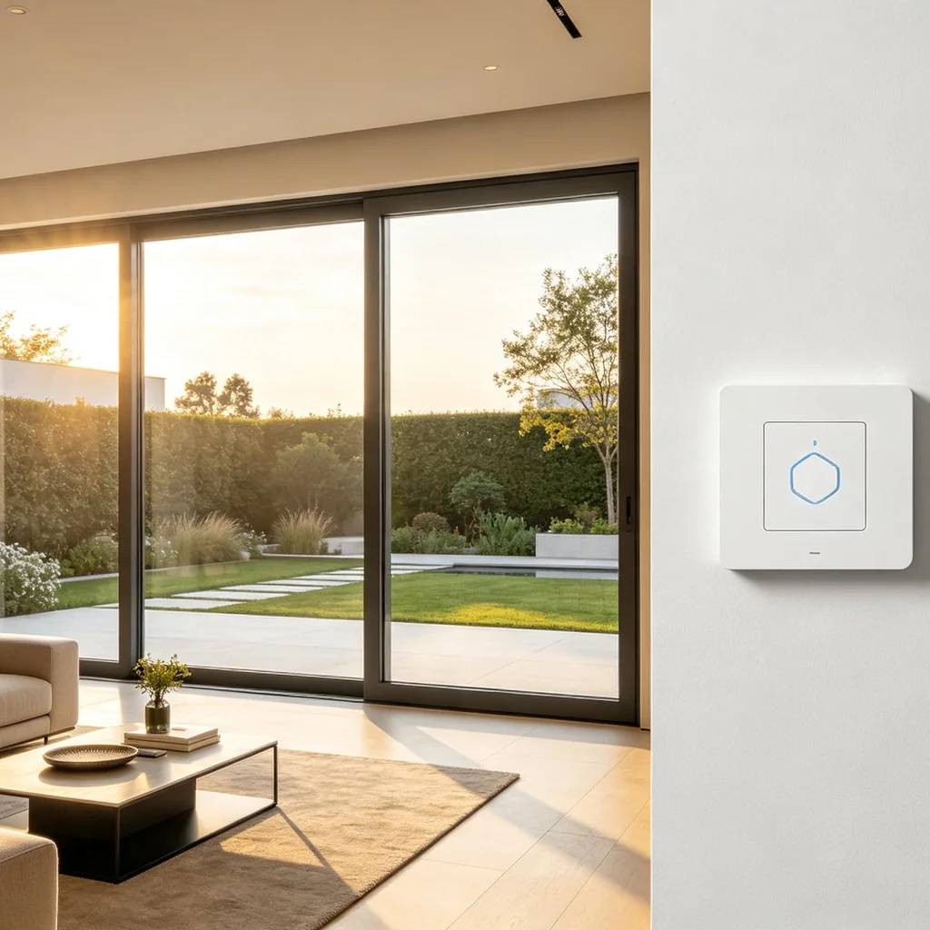 Mobile app and automation interface controlling motorized aluminum windows and doors