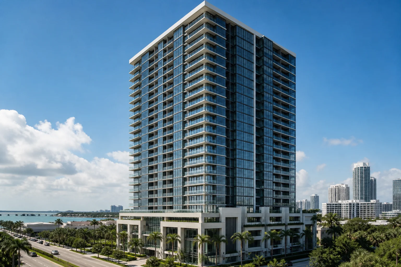 Miami high-rise hurricane aluminum windows