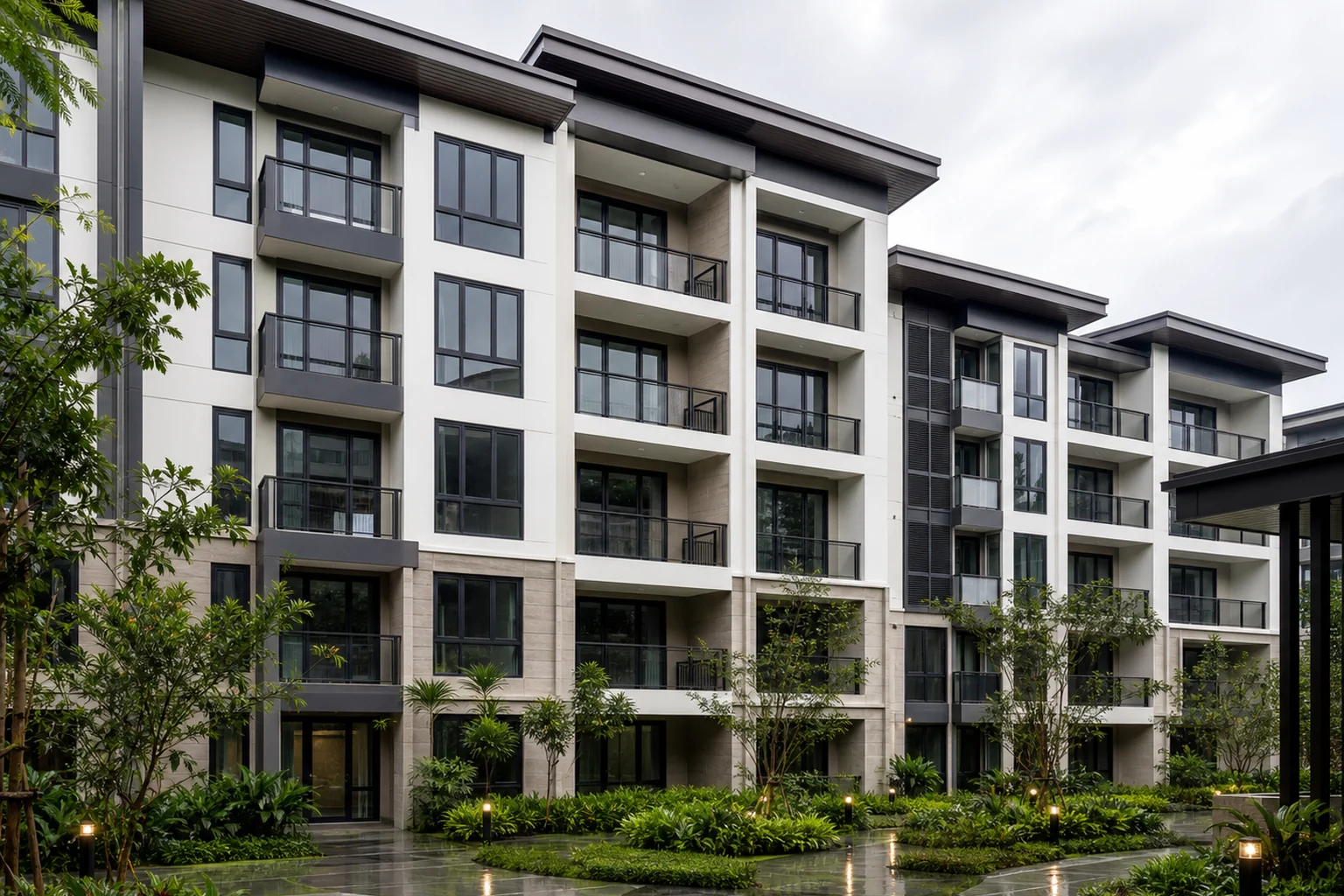 Manila development with cyclonic-rated aluminum window systems supplied through a Philippines OEM distributor